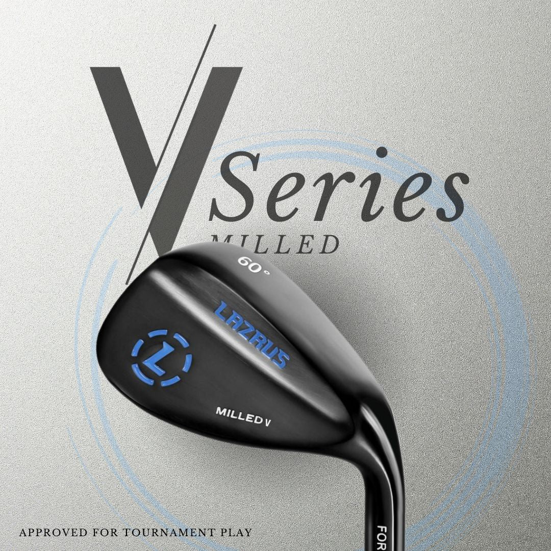 The Lazrus Milled V Wedges Set (52°, 56° & 60°)