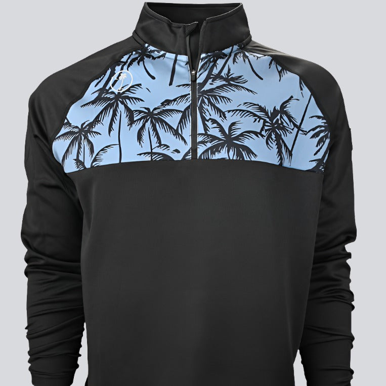 PALM BEAR IT BLACK Quarter Zip