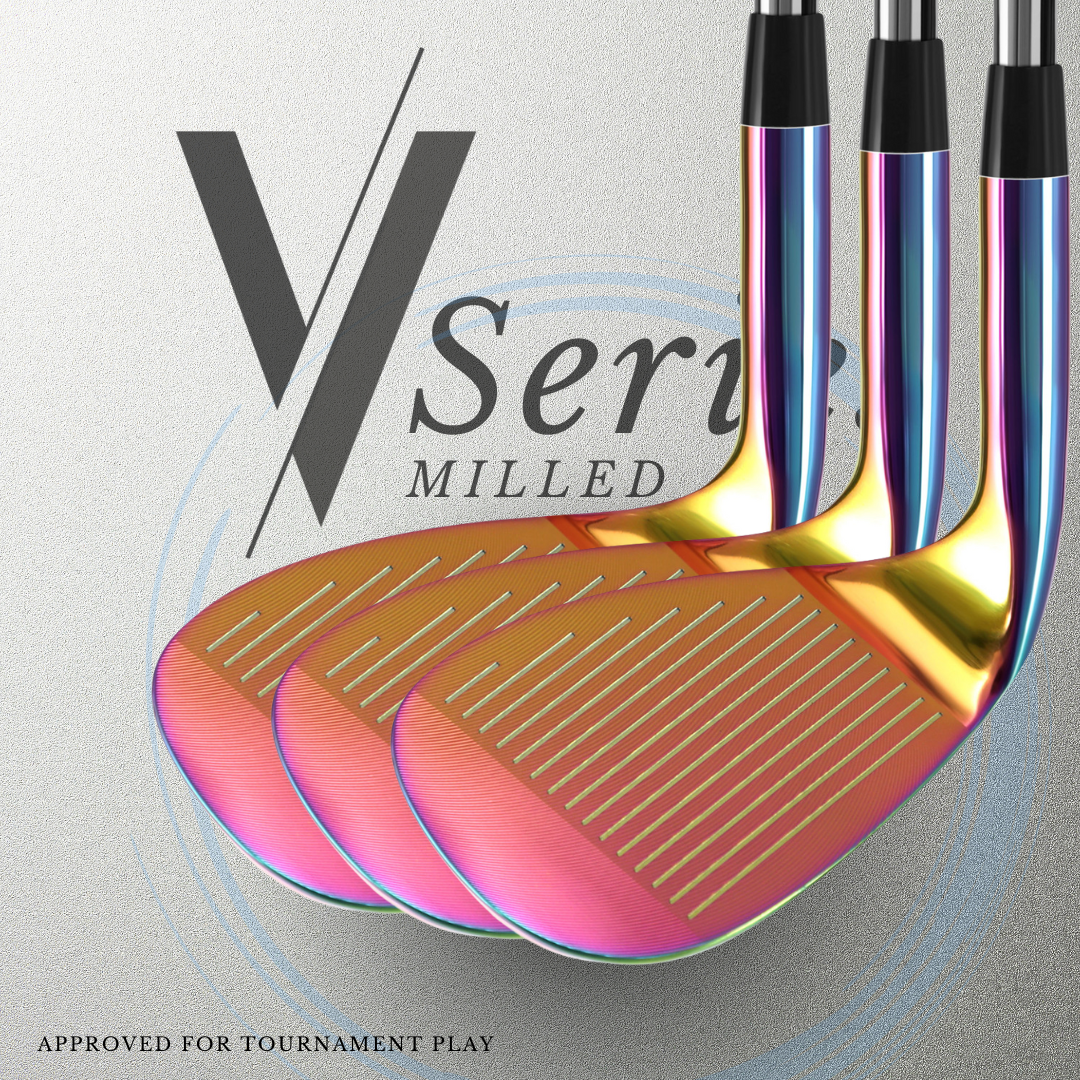 The Lazrus Milled V Wedges Set (52°, 56° & 60°)