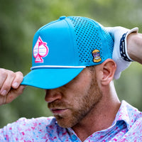 Perforated Rope Hat - Baby Blue