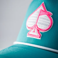 Perforated Rope Hat - Baby Blue