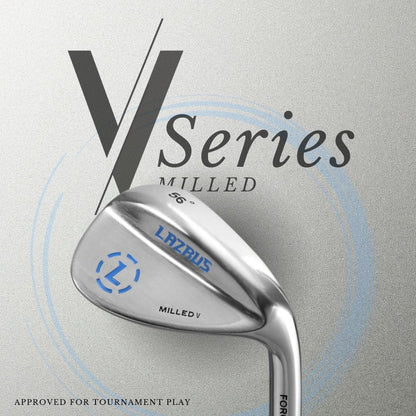 The Lazrus Milled V Wedges Set (52°, 56° & 60°)