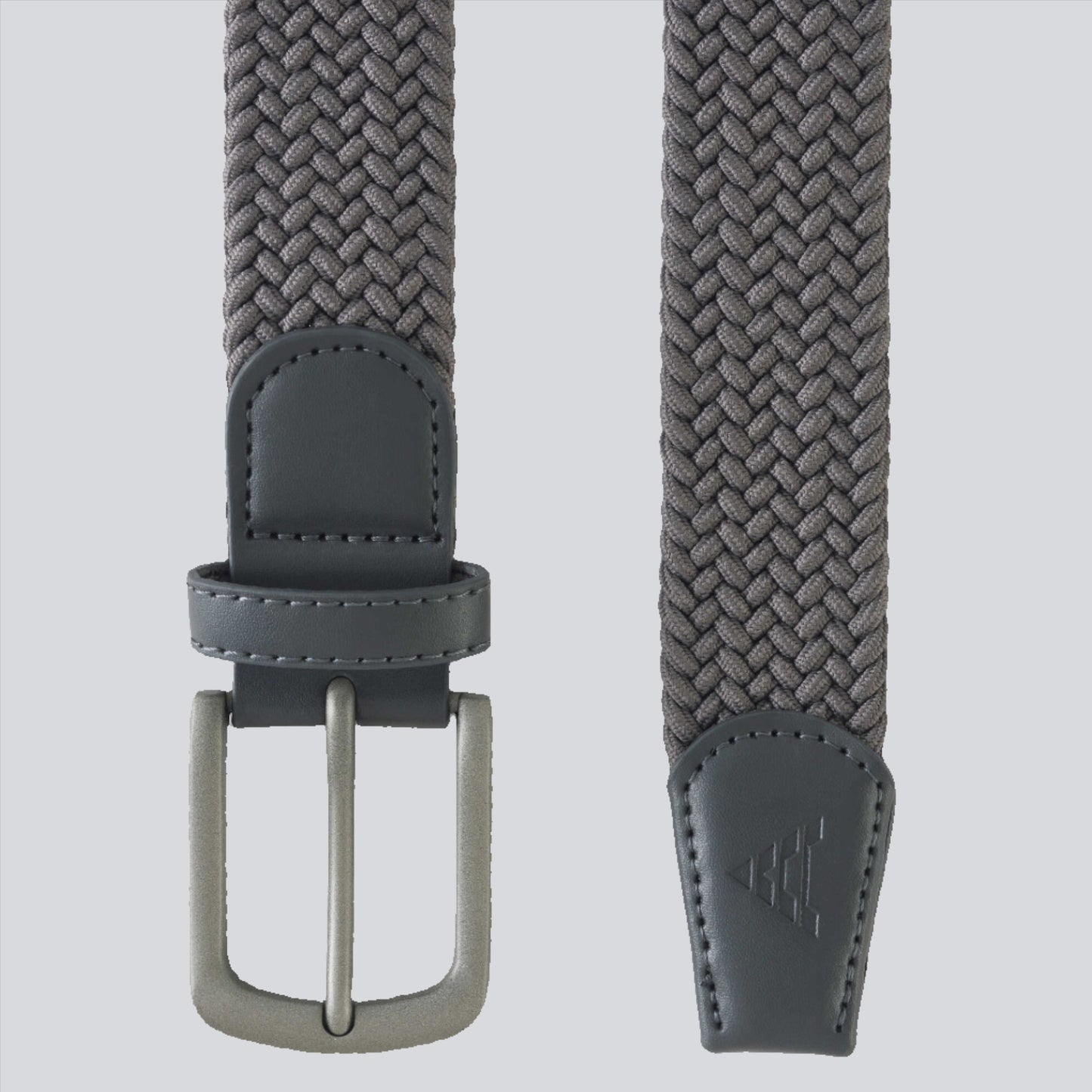 GRAY WOVEN STRETCH BELT