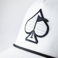 Perforated Rope Hat - White