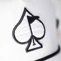 Perforated Rope Hat - White