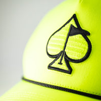 Perforated Rope Hat - Highlighter Yellow