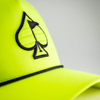 Perforated Rope Hat - Highlighter Yellow