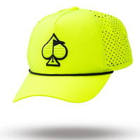 Perforated Rope Hat - Highlighter Yellow