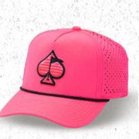 Perforated Rope Hat - Highlighter Pink