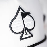 Perforated Rope Hat - White