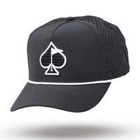 Perforated Rope Hat - Black