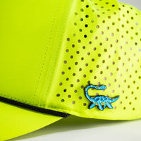 Perforated Rope Hat - Highlighter Yellow