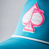 Perforated Rope Hat - Baby Blue