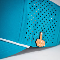 Perforated Rope Hat - Baby Blue