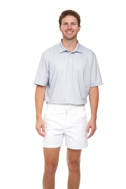 Atlantic Sol Island Polo - Mini Wave Print Gray