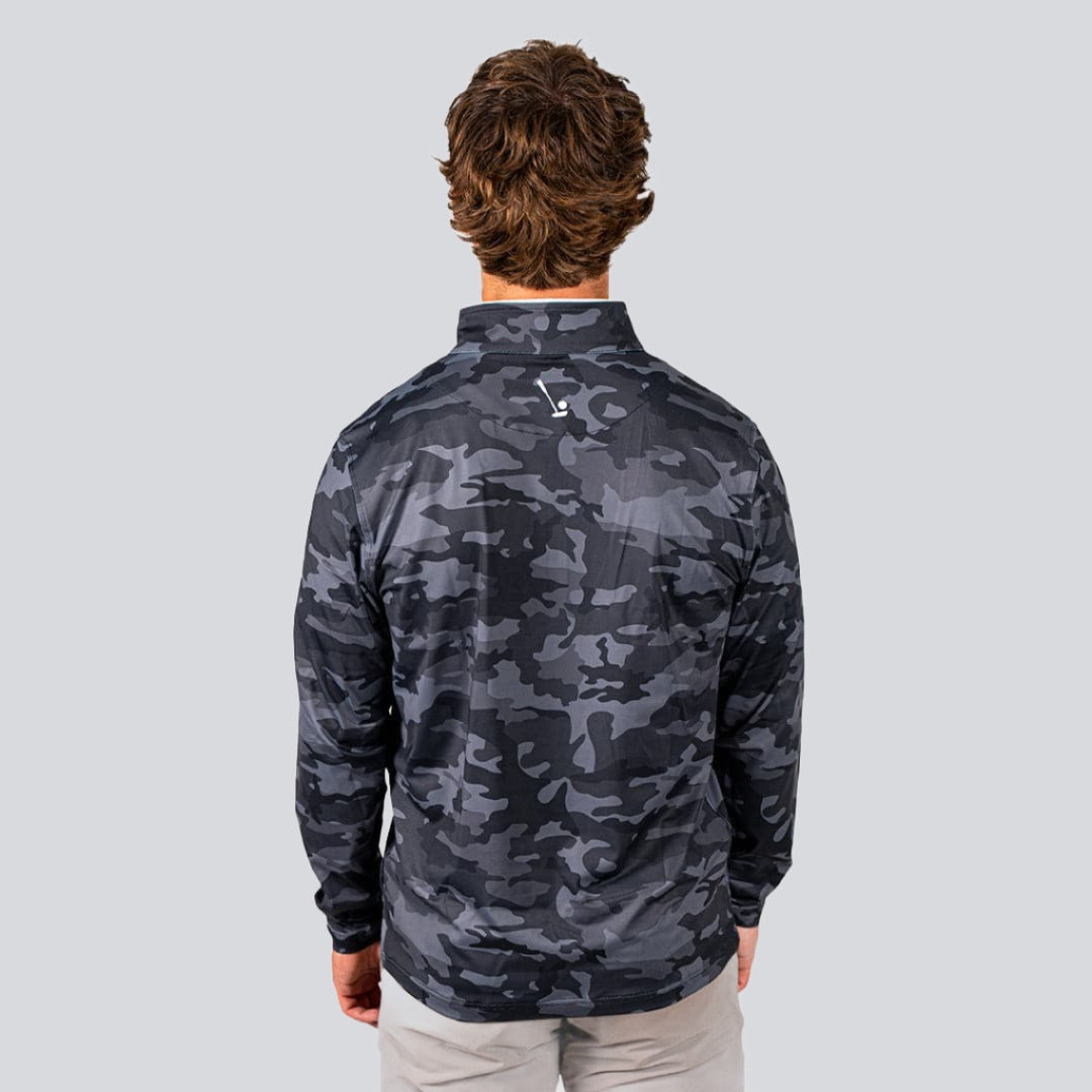 Blacked Out Camo Men's Q-Zip