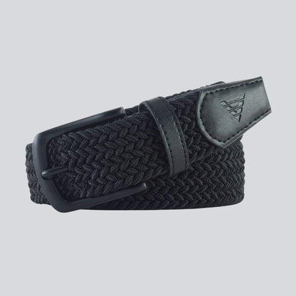 BLACK WOVEN STRETCH BELT