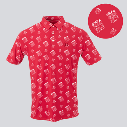 Golf & Pizza Men's Polo